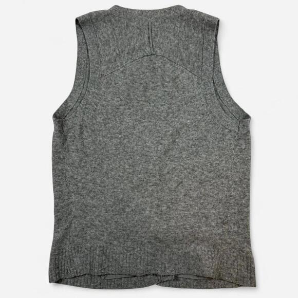 Banana Republic Wool Cashmere Sweater Vest Women’s Medium Gray Minimalist - Picture 6 of 8